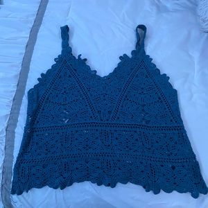 Lace crop top